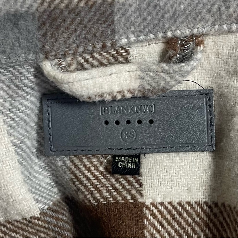 BlankNYC Plaid Belted Shirt Jacket - Picture 9 of 10
